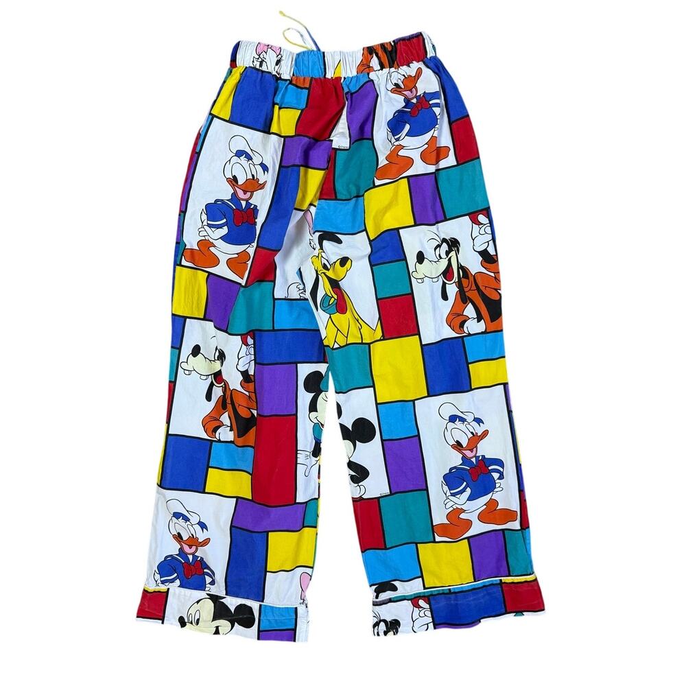 Vintage Disney Character Mondrian Color Block Pants Size XSmall/ Small